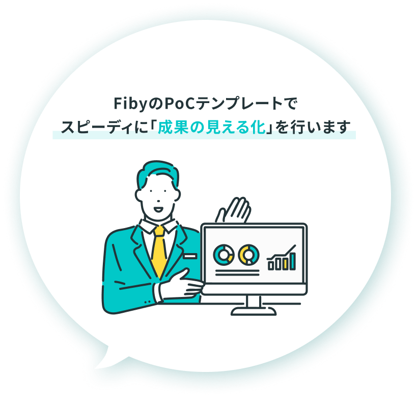 FibyのPoCテンプレートでスピーディに「成果の見える化」を行います